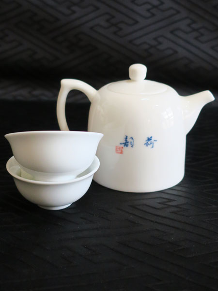 中国茶器セット「青花の蓮」 2