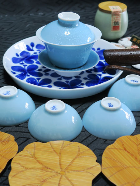中国茶器セット「蓋碗と茶杯／空」【ご予約受付中】 3