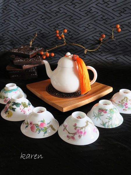 中国茶器「小茶壷／玉磁のひょうたん」【ご予約受付中】 3
