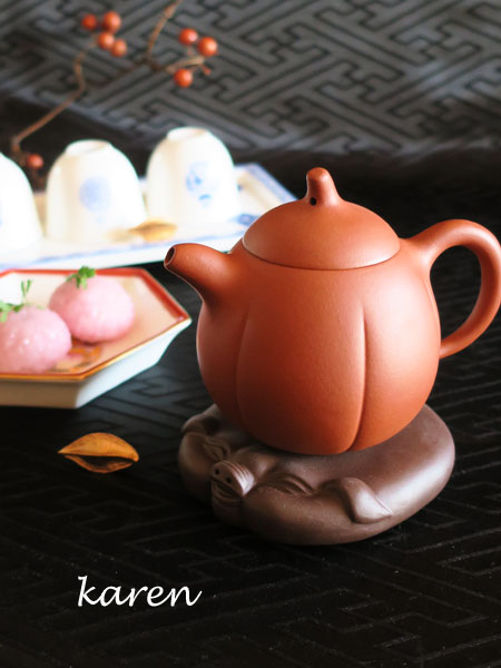 中国茶道具「壺用茶托・福ぶた／深茶」 3