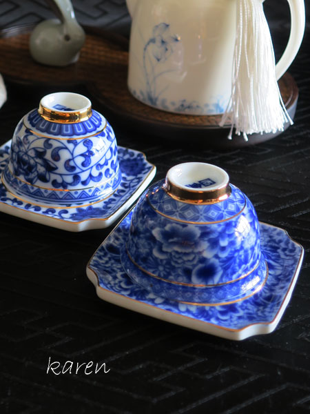 中国茶杯と茶托小皿「春爛漫」 3
