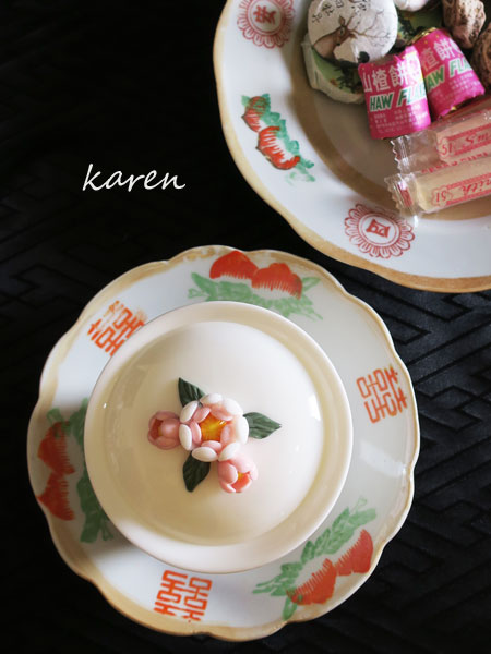 中国レトロ「デザート皿／ダブルハピネス」 3
