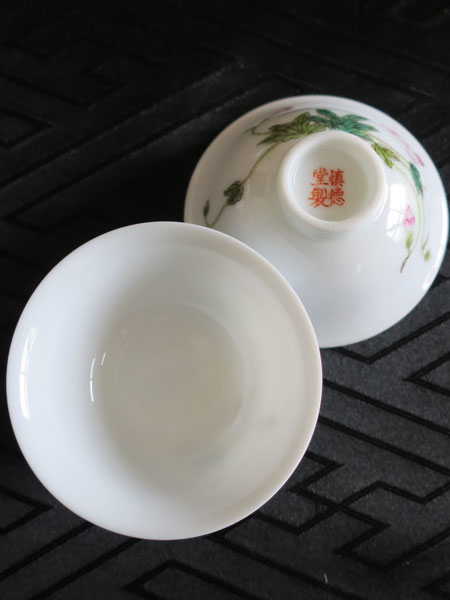 中国茶杯「玖瑰（メイグイ）と蝶々」【ご予約受付中】 4