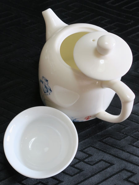 中国茶器セット「青花の蓮」 5