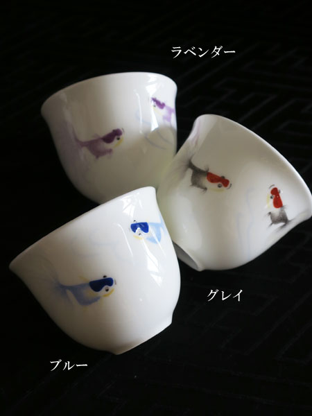 asianeraカラフル金魚「茶杯6点セット」 5