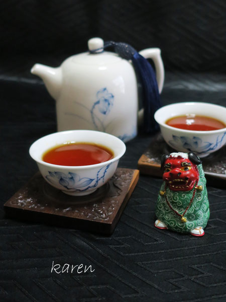 中国茶器セット「青花の蓮」 6
